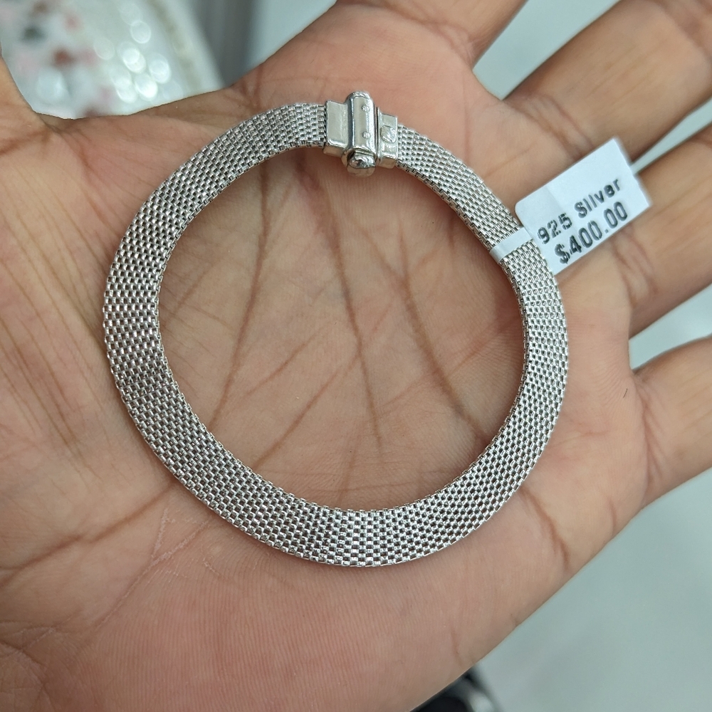 925 Sterling Silver Flat Bracelet